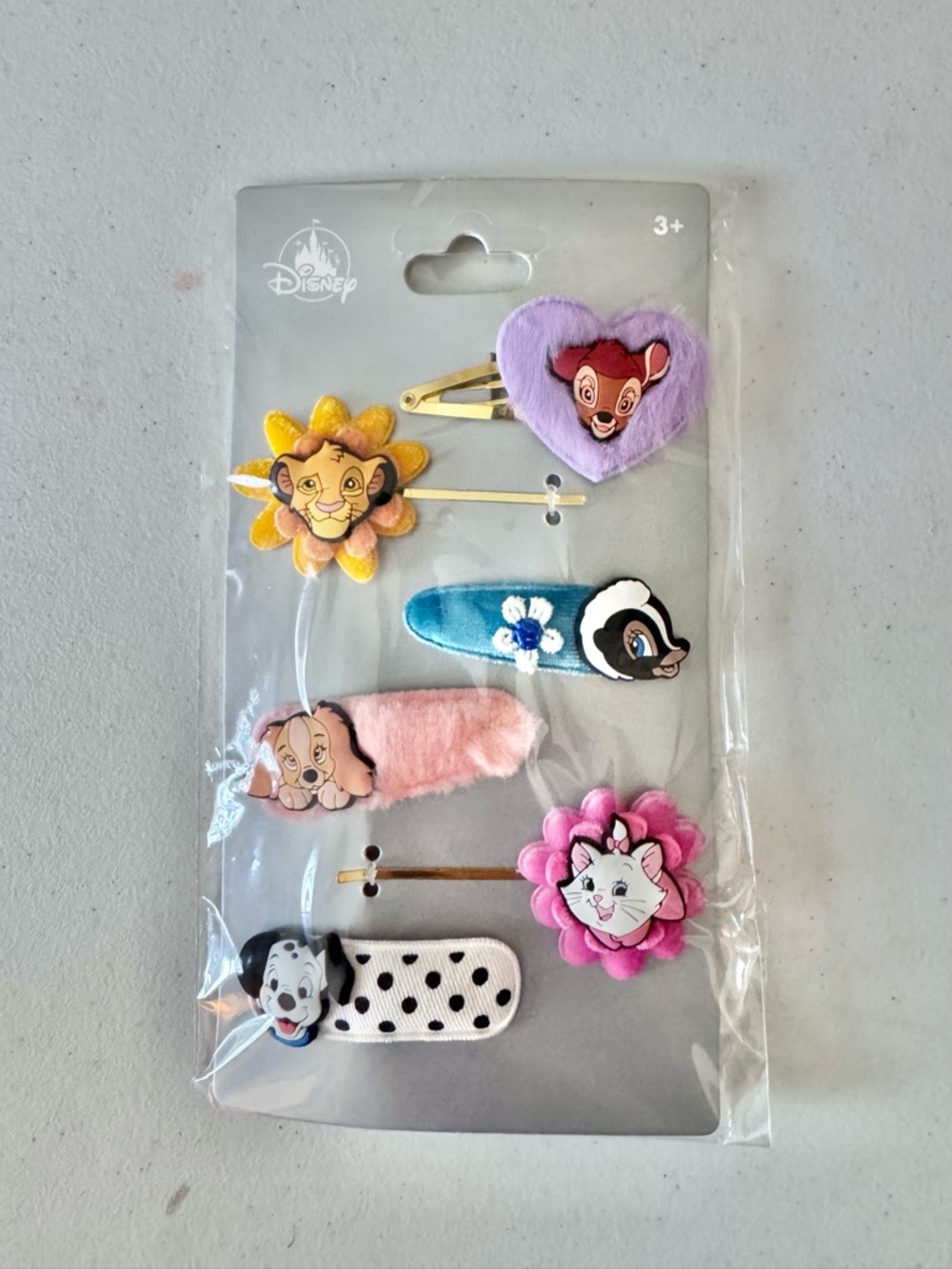 Disney Girls Hair Clips Set of 6